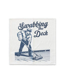 Cleanie Genie Seamen Rags Novelty Cum Rag Set featuring a humorous design of a sailor swabbing the deck.