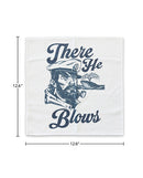 Cleanie Genie Seamen Rags Novelty Cum Rag Set featuring a humorous 'There He Blows' captain design.