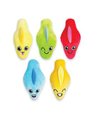 Little Genie Bag of Cunts Novelty Pillow Set Multi Color featuring colorful plush vulva-shaped pillows.