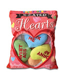 X-Rated Valentines Pillow Multi Colors featuring cheeky heart designs and playful messages for adult decor.