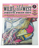 Little Genie Wild Wild West Photo Prop Set includes 20+ playful props for fun group photos at parties.