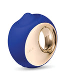 LELO ORA 3 Oral Sex Simulator Midnight Blue showcasing its sleek design and unique features.