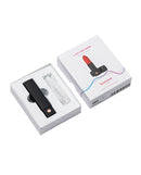 Lovense Exomoon Lipstick Vibe Red in stylish packaging with lipstick vibe and accessories.