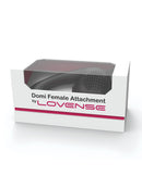 Lovense Domi Flexible Mini Wand Female Attachment Black in packaging for enhanced pleasure.