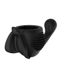 Lovense Domi Flexible Mini Wand Female Attachment Black designed for enhanced targeted pleasure.