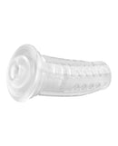 Lovense Neutral Masturbator Sleeve Clear, clear textured sleeve for comfortable solo play.