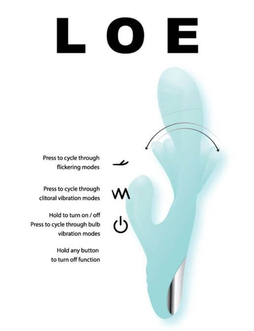 LOE FLICKER RABBIT VIBRATOR-2