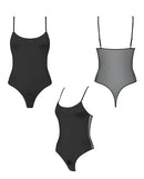 Strap On Me Signature Body Harness Black XS showcasing a sleek bodysuit design with lingerie style.
