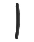 Dorcel Real Double Do 16.5 Inch Silicone Double Dong Black, flexible silicone double dong design, versatile toy for solo or couples.