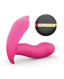 Dorcel Secret Clit Dual Stim Heating Vibrator Pink showcasing its ergonomic design and control panel.