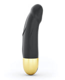 Dorcel Real Vibration S 6 Inch Vibrator 2.0 Gold in sleek black and gold design, showcasing its semi-realistic shape.