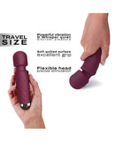 Dorcel Mini Wanderful Wand Massager Plum with powerful vibrations and a soft grip for travel pleasure.