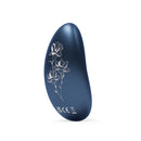 Lelo Nea 3 Rechargeable Clitoral Vibrator Alien Blue with floral design, compact and elegant personal massager.