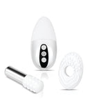 Le Wand Little Pleasures 6 Piece Vibrator Kit Chrome featuring mini vibrators in silver chrome finish.