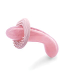 Le Wand Crystal G-Wand Stimulator Rose Quartz designed for G-spot pleasure, featuring a smooth curve and elegant rose quartz design.