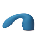 Le Wand Petite Flexi Silicone Attachment Blue for tailored internal and external pleasure with pliable design.