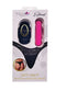 Maia Date Night Remote Pink Panty Vibe L XL packaging showing discreet vibe and thong lingerie for exciting foreplay.