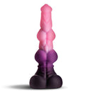 Creature Cocks Lycan Werewolf Silicone Dildo featuring a unique werewolf-inspired design in vibrant colors.