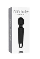 Viben Mini Halo Midnight Black Wand Massager packaging featuring a compact design and wireless functionality.