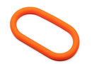 Perfect Fit Hefty Wrap Ring 9 Inch Silicone Cock Ring Orange displayed on a white background.
