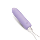 Adam & Eve Lilac Point Bullet Vibe in soft lilac silicone with angled tip for targeted stimulation.