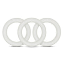 Performance Vs2 Pure Premium Silicone Cockrings Small White three-piece set of stretchy rings