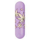 Maia Jessi 420 Mini Bullet Vibrator Violet with distinctive hemp leaf print design.