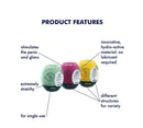 Satisfyer Masturbator Egg 3 Set features three stretchy, single-use strokers with innovative textures for unique pleasure.