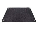 Edge Spiked Punishment Mat Black featuring pyramid spikes for sensory play and pressure-point restraint.