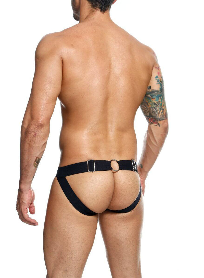MALE BASICS DNGEON CHAIN JOCKSTRAP BLACK O/S-2