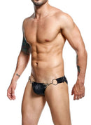 MALE BASICS DNGEON SNAP JOCKSTRAP BLACK O/S-2