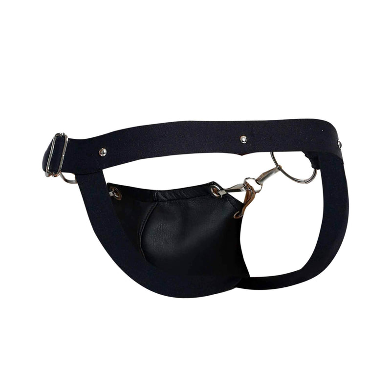 MALE BASICS DNGEON SNAP JOCKSTRAP BLACK O/S-3