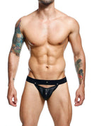 MALE BASICS DNGEON PEEKABOO JOCKSTRAP BLACK O/S-0