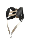 MALE BASICS DNGEON CROPTOP COCKRING HARNESS GOLDEN O/S-2