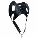 MALE BASICS DNGEON CROPTOP COCKRING HARNESS BLACK O/S-2