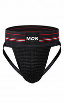 MOB FETISH JOCKSTRAP BLACK MEDIUM 3IN WAISTBAND(BULK)-2
