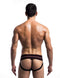 MOB FETISH JOCKSTRAP BLACK LARGE 3IN WAISTBAND (BULK)-0