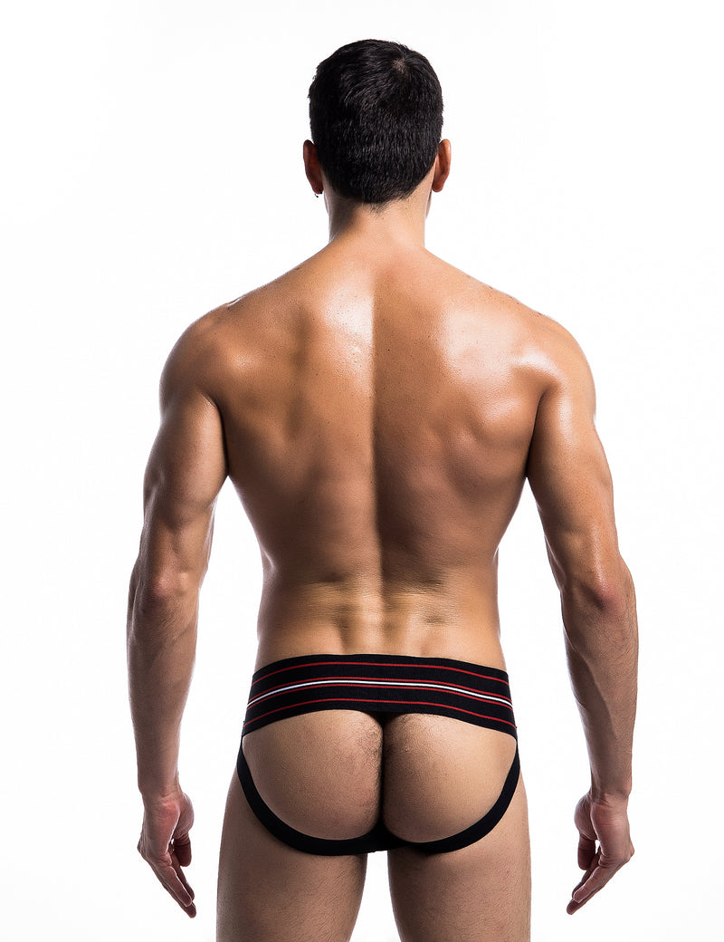 MOB FETISH JOCKSTRAP BLACK MEDIUM 3IN WAISTBAND(BULK)-0
