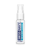 Swiss Navy Toy and Body Cleaner 4 Oz bottle for hygienic toy and body care.