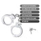 Temptasia Beginner Cuffs Silver with Adjustable Design, Safety Release Lever, and Keys for Comfortable BDSM Play