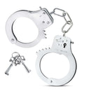 Temptasia Beginner Cuffs Silver - Stylish & Comfortable BDSM Handcuffs with adjustable design and safety release lever