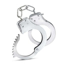 Temptasia Beginner Cuffs Silver - Adjustable and Stylish BDSM Handcuffs with Safety Release Lever.