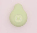 Tenga Iroha Midori Massager showcasing its ergonomic design and soft-touch finish against a pastel background.