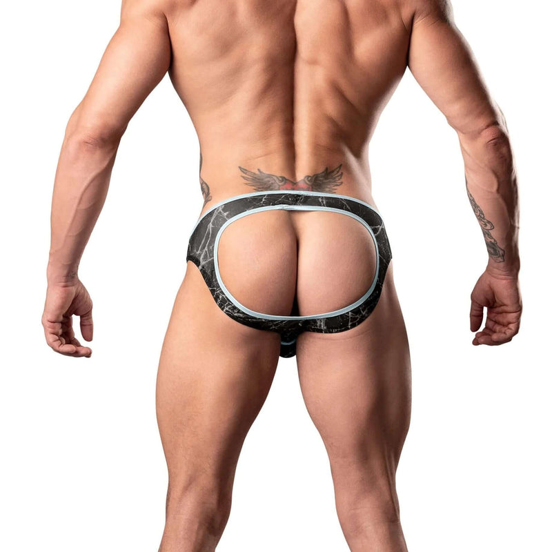 MARBLE MESH MOONSHINE JOCK BLACK S/M-1