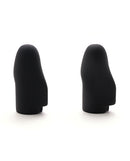 MOD Electro Stim Touch Two Tickle and Tease Wand silicone electro-thimbles in black.