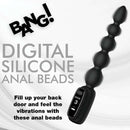 Digital Silicone Vibrating Anal Beads – 5 Beads with Digital Display