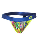 Male Basics Hipster Jockstrap Mosaic Small with vibrant graffiti design and supportive fit for modern men.