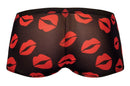 MINI SHORT SHEER LIPS BLACK SMALL-4