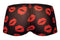 MINI SHORT SHEER LIPS BLACK SMALL-4