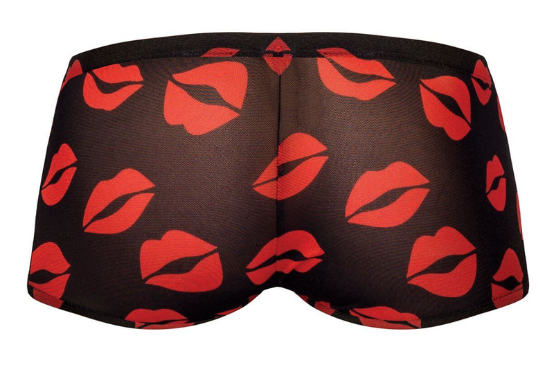MINI SHORT SHEER LIPS BLACK SMALL-4
